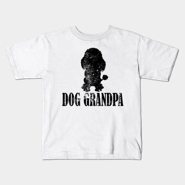 Poodles Dog Grandpa Kids T-Shirt by AstridLdenOs